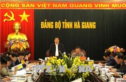 Trưởng Ban Tổ chức Trung ương Phạm Minh Chính làm việc tại Hà Giang